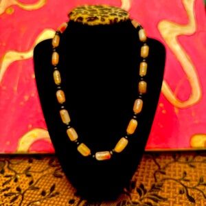 Splendid agate necklace real stone